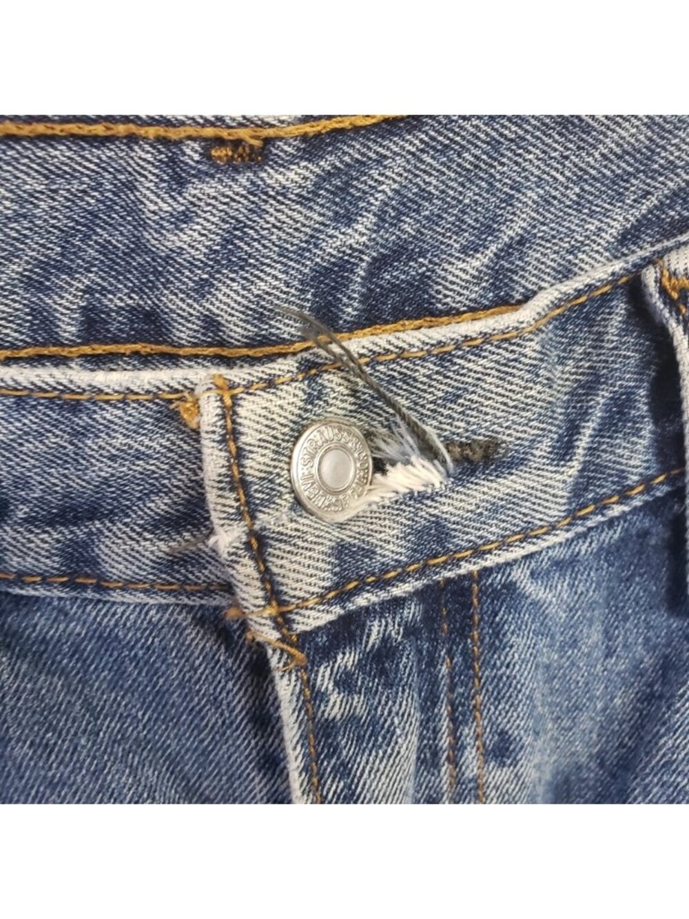 Levis 516 Straight Jeans Light Wash Cotton 36x30 Casual Western - Picture 8 of 9